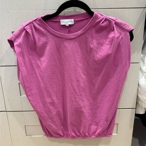Michael Stars Fuchsia Short Sleeve Top